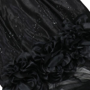 <span class=keywords><strong>Robe</strong></span> longue en satin de luxe pour femme, <span class=keywords><strong>robe</strong></span> de soirée fleurie pour club, fête, cocktail, remise de diplôme - Product Image 5