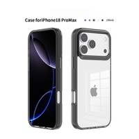 Pour iPhone 18 Pro Nouvelle coque de protection transparente avec cadre translucide et texture antidérapante, compatible avec les coques de téléphone iPhone 17, 16, 15, 14