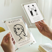 Cadres Albums Photo Accessoires Cadre Photo Peinture Cadre Acrylique Clair 6 "7" 8 "10" Image Maison Table Murale