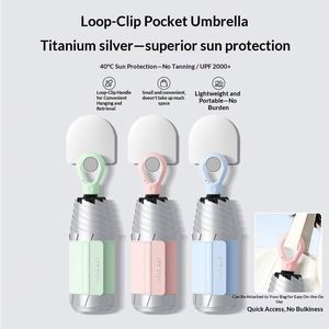 Paraguas Plegable Manual para Mujer, Color Plata Titanio, con Protección Solar y Contra la Lluvia, UPF2000+ - Product Image 2