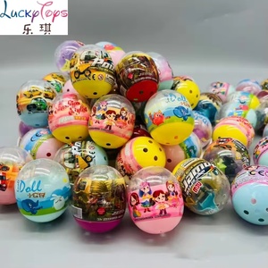 Jouets en <span class=keywords><strong>plastique</strong></span> avec figurines d'animaux 47*56mm, style aléatoire, surprise ronde et mini-capsule de jouet, unisexe, jouets bon marché pour machine à griffes - Product Image 2