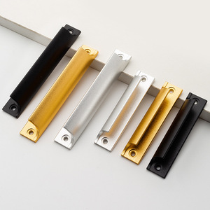 Modern Alloy <b>Pull</b> <b>Handle</b> for Furniture Closet Dresser Cabinet Window Balcony Gate Sliding <b>Door</b> <b>Pulls</b> Invisible for Kitchen Villa - Product Image 3