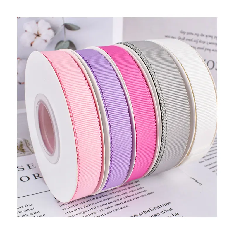 Wholesale Custom colorful 6mm to 50mm small package 20 yards/ yard high quality Polyester Petersham Ribbon for Hat Decoration