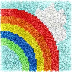 Kits Creativos de Ganchillo para Adultos Principiantes, 12x12 Pulgadas, Patrón de Flores y Animales, Kit para Hacer Alfombras Peludas, Marca <span class=keywords><strong>Siglo</strong></span>, Animales - Product Image 6