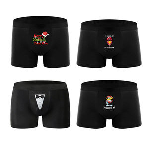 <span class=keywords><strong>Boxer</strong></span> da Uomo in Seta Ghiaccio Senza Cuciture, Intimo Alla Moda con Stampa Digitale Personalizzata, 95% Cotone 5% Spandex - Product Image 3