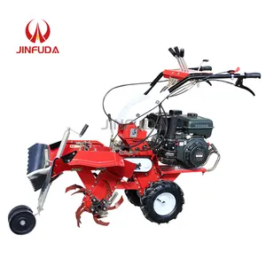 Máquina agrícola de doble rueda, Labrador eléctrico, Tractor para caminar, maquinaria, cultivador de jardín, rastrillo, desmalezadora