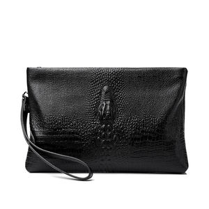 <span class=keywords><strong>กระเป๋า</strong></span>ถือผู้ชาย,<span class=keywords><strong>กระเป๋า</strong></span>คลัทช์ออกแบบแฟชั่นสไตล์ยุโรปอเมริกันซองเอกสารลายจระเข้<span class=keywords><strong>กระเป๋า</strong></span>ถือหนังแท้ - Product Image 3