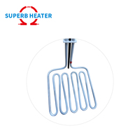 Tube de chauffage par immersion chauffant revêtu de PTFE 380V 2500W personnalisable pour liquides corrosifs