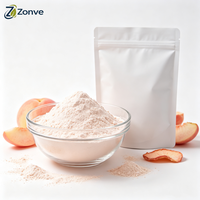 OEM Superfood Perzikpoeder Lichtroze Perzik Fruitpoeder Perzikvruchtensap Poeder Bulk Perzik Fruitpoeder