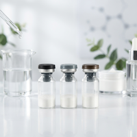 Poudre lyophilisée sous vide en verre 15g pour soins de la peau, prix compétitifs, vente en gros