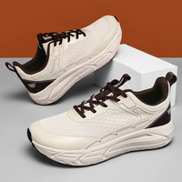 Chaussures de course athlétiques légères à lacets pour l'automne, logo personnalisé OEM ODM, baskets de marche respirantes, marque privée, directement de l'usine