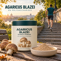 Voedzaam Agaricus Blazei Paddenstoelenextract, gestandaardiseerd 8% polysachariden, natuurlijke grondstof voor gezonde voedingsformulering