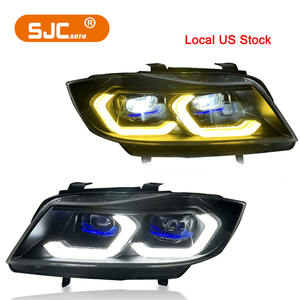 SJC Auto voor BMW <span class=keywords><strong>3</strong></span> Serie E90 V2 Geel/Wit Kleurveranderende LED Koplampen 2005-2012 330i 320i Laser Frontlicht Accessoires - Product Image 1