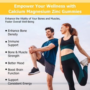 Gomitas de Calcio, Magnesio y Zinc OEM ODM con Vitamina, Calcio y Boro para Mejorar la Densidad Ósea, la Inmunidad, la Energía y el Estado de Ánimo - Product Image 4