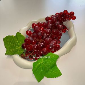 Secret Garden Crafts, grappe de raisins simulée, 30 cm, rouge et violet, fruits artificiels en plastique, décoration intérieure - Product Image 3