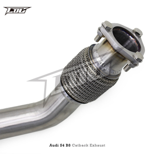 Système d'échappement complet BSK pour <span class=keywords><strong>Audi</strong></span> <span class=keywords><strong>S4</strong></span>/S5 <span class=keywords><strong>B8</strong></span> 3.0T 2013-2019 Sport Car SS304 Valve de vide de tuyau avant Silencieux Catback en titane - Product Image 2