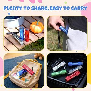 Mini-lampe torche UV en aluminium avec LED, portative, avec cordon, couleurs personnalisables, idéale pour les fêtes, le camping et les pannes de courant - Product Image 4