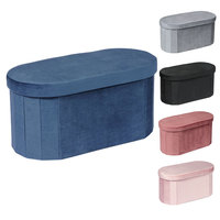 Bailey Factory Chaise de rangement personnalisée Meubles de rangement pliants pouf pouf chaise de rangement avec pouf avec pouf