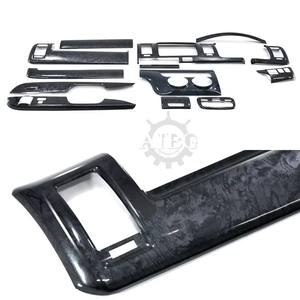 200 סוג של ג 'ייס סוג 3 כיסוי לוח המחוונים 3d סטנדרטי סט עץ שחור 14ps פנים מותאם אישית שדרוג עבור toyota - Product Image 4