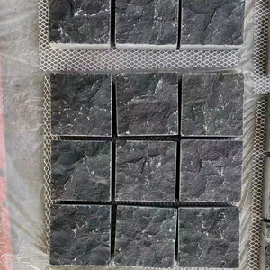Azulejo de granito grueso, piedra de <span class=keywords><strong>pavimento</strong></span>, brocha de llama, <span class=keywords><strong>barato</strong></span>, 100x100, <span class=keywords><strong>pavimento</strong></span> de jardín de basalto negro, gran oferta - Product Image 2