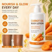Lotion Corporelle Hydratante Éclaircissante et Blanchissante à l'Huile de Carotte 500ml pour Peaux Noires – Action Rapide Éclat pour Femme Africaine