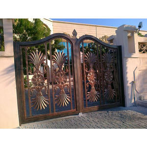 Porte d'allée métallique industrielle en <span class=keywords><strong>aluminium</strong></span> moderne Porte coulissante automatique Portes d'entrée motorisées en <span class=keywords><strong>aluminium</strong></span> Portes de jardin en <span class=keywords><strong>aluminium</strong></span> - Product Image 6