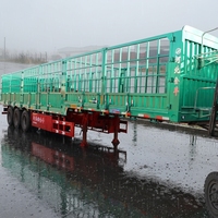 Nouvelle semi-remorque benne basculante latérale en acier JINFENG avec train de roulement robuste, charge utile maximale 40-80T, pneus 12R22.5