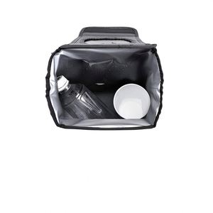 Foldable Leakproof Back <b>Seat</b> Car Organizer Lid New Design Universal Fit Vehicle Headrest Hanging Trash Can <b>Storage</b> Use Polyester - Product Image 2