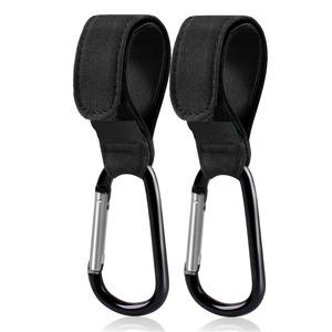 2 Pack Non-Slip Stroller <b>Clips</b> and <b>Hooks</b> Adjustable Stroller Carabiner <b>Clip</b> <b>Hooks</b> for Bike Scooter Wheelchair - Product Image 1