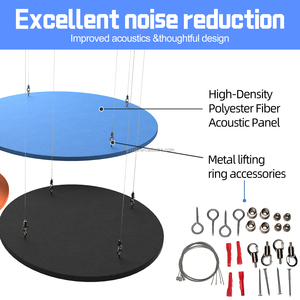 Großhandel kreisförmige Polyester faser Schalla bsor bierende Brett decke Moderne Design-Decke für Büro wohnungen - Product Image 2