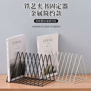 Metal Modern Portable Desktop <b>Bookshelf</b> Office Book Holder Digital Storage Home Decoration Creative Simple Magazine Rack - Product Image 3