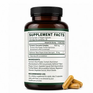 <b>Organic</b> <b>Turmeric</b> Curcumin Extract <b>Capsules</b> for Joints & Heart Health Energy Support Adult Use Gluten-Free 90 <b>Capsules</b> - Product Image 4