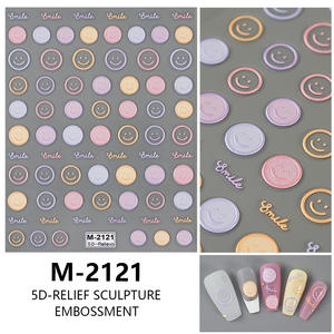 Autocollants 3D en relief pour nail art, décalcomanies autocollantes, fournitures pour nail art, accessoires de décoration pour nail art - Product Image 3