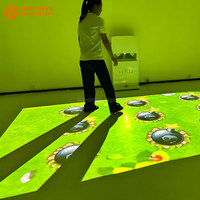 Machine de jeu mobile tout-en-un avec projecteur holographique 3D pour projection de sol AR Jeu interactif