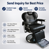 Fauteuil de Salon de Coiffure et Esthétique Tendance, Réglable en Hauteur, Luxe Léger, Rotatif, en Métal, Inclinable à Plat