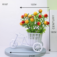 QIDA vente en gros artificielle soie herbe fleur arbre bonsaï luxe décor à la maison petite plante en pot en plastique pour une utilisation en extérieur pour le mariage