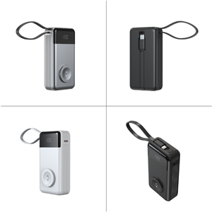 Power Bank da 10000mAh con Cavo Type-C Integrato, <span class=keywords><strong>Ricarica</strong></span> Rapida PD30W, Uscita Wireless 2.5W per Orologi, Powerbank Sottile per <span class=keywords><strong>Ricarica</strong></span> Mobile Quotidiana - Product Image 6