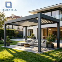 Pergola motorisée en aluminium à lames orientables haut de gamme pour les loisirs en plein air