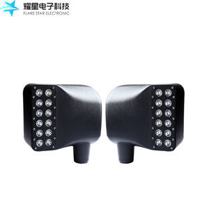 Flare <b>Star</b> Electronic Led Makeup <b>Mirror</b> Rectangular Aluminum Frame Water Resistant For Commercial Use - Product Image 2