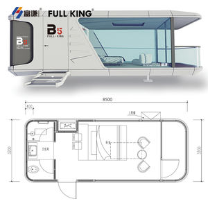 Casa Prefabricada Modular de Aluminio, Cápsula Espacial Inteligente, Casa Móvil para <span class=keywords><strong>B</strong></span>&<span class=keywords><strong>B</strong></span>, Oficina, Hospital, Habitación Turística - Product Image 6
