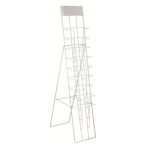 Étagère de présentation de magazines pliable commerciale / Étagère de présentation de magazines en fil métallique pour la promotion / supermarché / vente au détail - Product Image 4