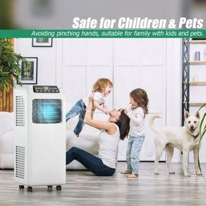 Climatiseur portable 8000 Btu, refroidissement et chauffage, fréquence variable, télécommande, pour pièce jusqu'à 298 pieds carrés, utilisation hôtelière - Product Image 4