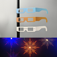 Lunettes de diffraction-Une flèche à travers les verres de diffraction en carton en papier à effet de coeur