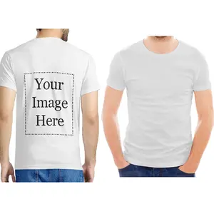 Livraison directe de vêtements T-shirt personnalisé Fabricant de t-shirts à séchage rapide Imprimer nom et photo T-shirts pour hommes Cadeau de Saint-Valentin