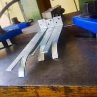 Attaches murales galvanisées à double trou G60 G90 personnalisées pour coffrage de construction, attaches plates en L pour béton