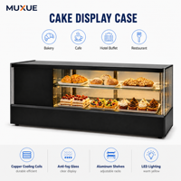 Réfrigérateur de présentation de gâteaux OEM ODM, vitrine pour desserts/pâtisseries/sushis, économie d'énergie, présentoir de gâteaux commercial de comptoir avec certification CE