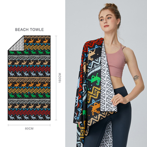 Toalla de Playa de Microfibra con Estampado Digital, Secado Rápido, Toallas de Baño al por Mayor, Toalla de Playa Antiarena, Regalos Creativos de Bienvenida, Toalla de Natación - Product Image 3