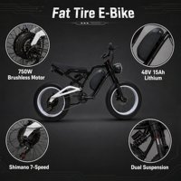 Vélo électrique 750W 48V 15AH Noir Blanc Design intemporel 7 vitesses Frein à disque hydraulique Conduite urbaine pour la vie en ville