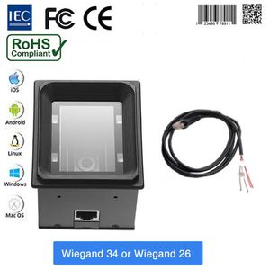 Modul Pemindai Barcode 2D YHXC-EP3000 Wiegand RS485 USB RS232 Pemindai Terpasang Tetap untuk Kontrol Akses Kios Pembaca Kode Batang QR - Product Image 6