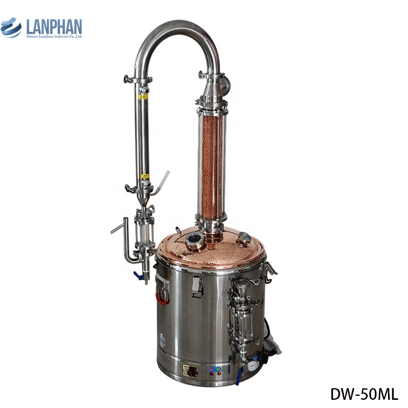最新的家用实验室使用蒸汽蒸馏提取精油提取器机器套件提取精油蒸馏器